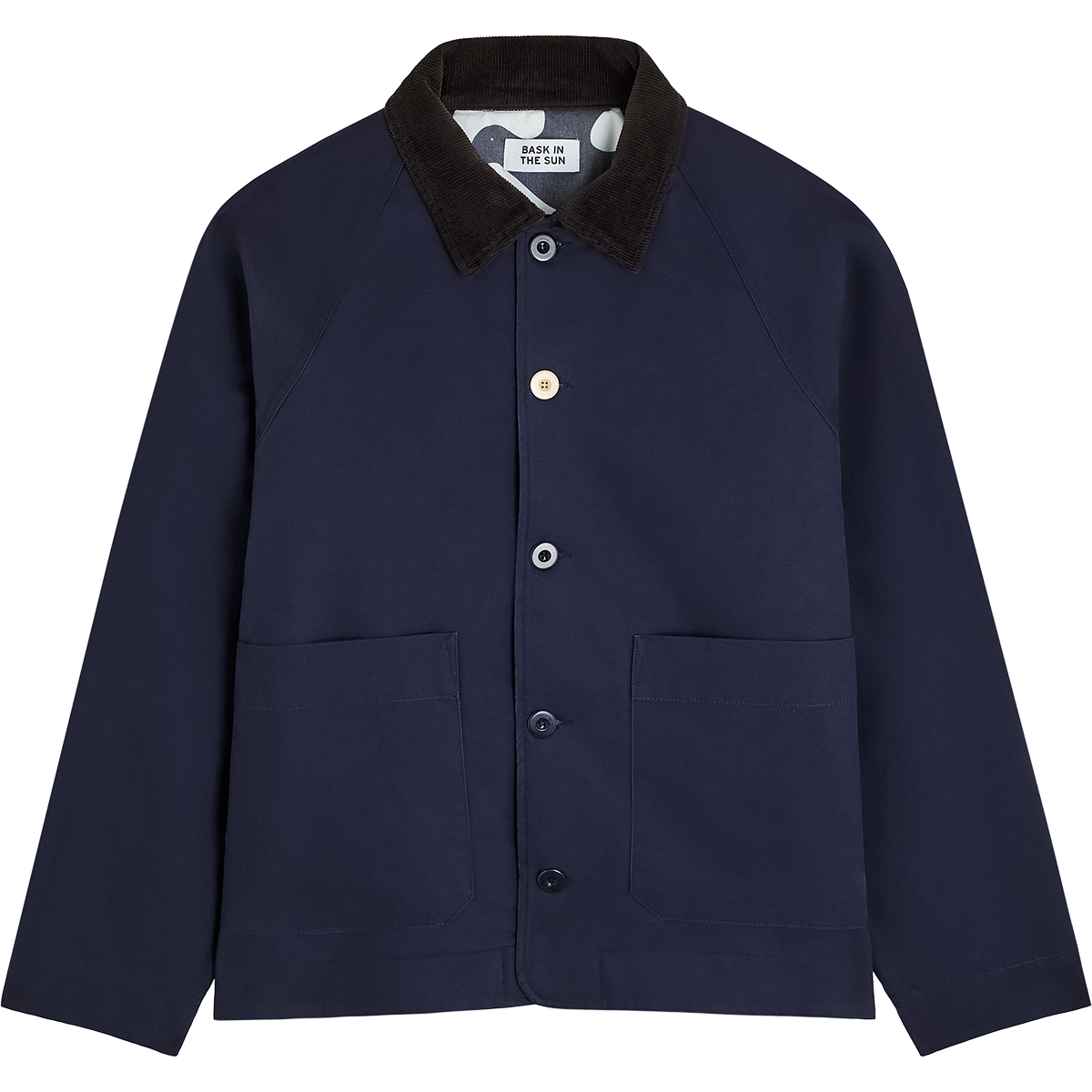 Bask In The Sun Ixone Jacket Navy Herren Worker Jacke blau